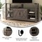 Flash Furniture 60" Coastal Gray TV Stand with Storage Shelves ZG-025-GY-GG - alternate 6